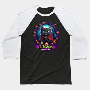 Frighteningly Fluffy Kitty Baseball T-Shirt